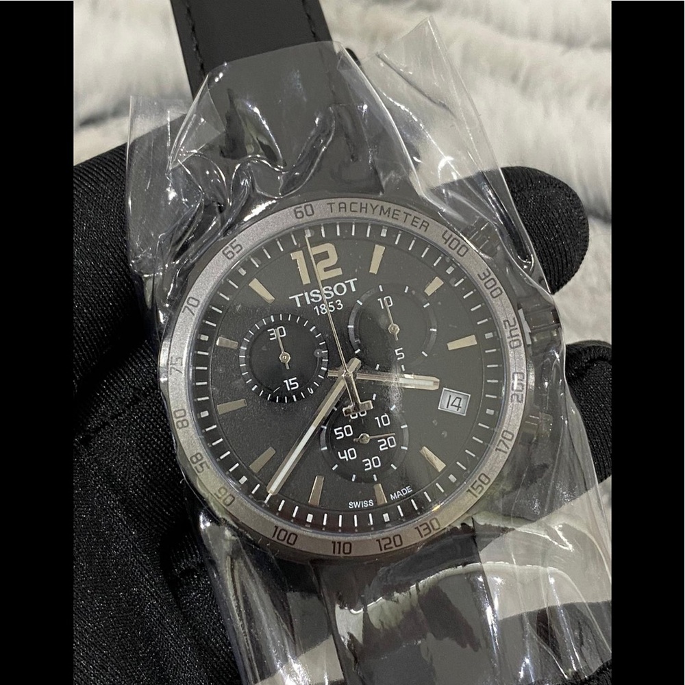 NIB Black Tissot Quickster Watch - Picture 1 of 4